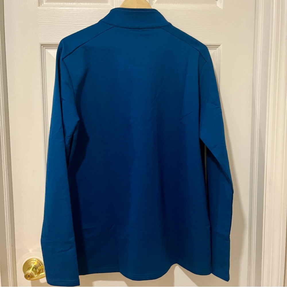 Klew Mens‎ / Unisex Quarter Zip Pullover Medium Dark Teal Blue Activewear NWT - Picture 8 of 10